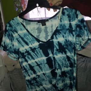 Blue tyedye dress